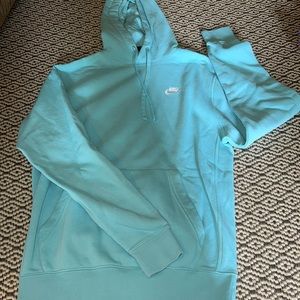 light blue nike hoodie